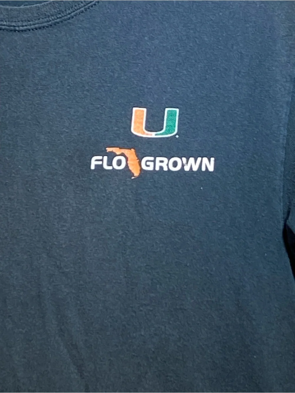 Kids Black 'Flo Grown' University U Logo Short Sleeve Tee